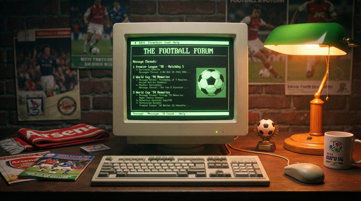 复古电脑显示JRS足球论坛界面 - 半岛体育